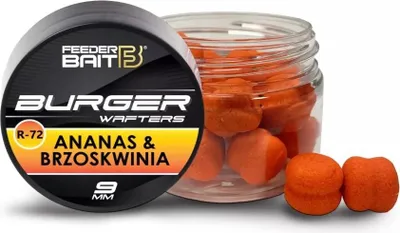 Obrázek produktu pro FeederBait Burger Wafters 9 mm R72-Broskev/Ananas