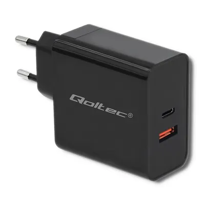 Produktbild von Qoltec 51716 Netzgerät/Wechselrichter Indoor 63 W Schwarz