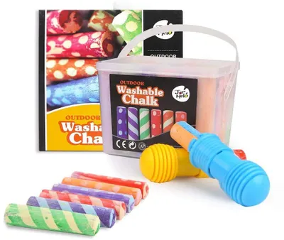 Produktbild von 24 farbige waschbare Gehweg Kreide Kit