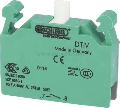 Produktbild von Georg Schlegel Tastkontaktgeber, 1S voreilend Kontaktgeber DT Schraublose Federklemmtechnik, Querschnitt 0,08mm² -
