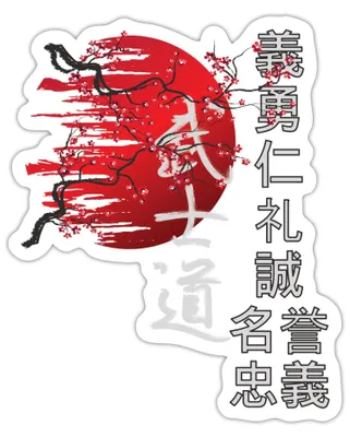 Produktbild von Spreadshirt Japanische Kirschblüten Mit Kanji Sticker Aufkleber, 10 x 10 cm, Mattweiß