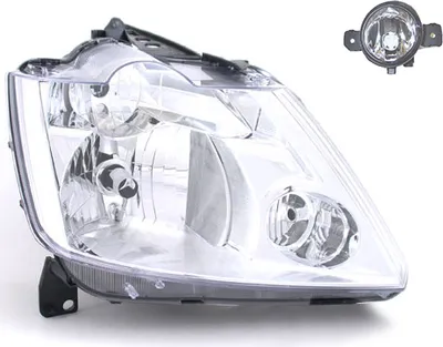 Produktbild von Scheinwerfer passend für Renault Modus FP JP 04-07 H7 H1 Re. + Nebelsch. 7701058175 8200002470 2615089925 26150AU325 B4A508990A 2615000 Johns
