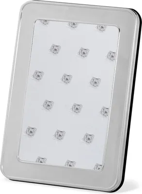 Produktbild von Fotorahmen flach, glatt poliert, runde Ecken, 10 x 15 cm, versilbert, Aussen-D 13,3 x 18,3cm, Innen