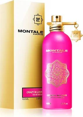 A bottle of Montale Crazy in Love perfume and its packaging.