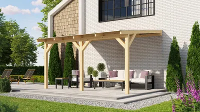 Produktbild von Terrassenüberdachung 672 Gr.3 B x T x H 374 x 434 x 208