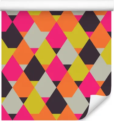 Obrázok produktu pre 10m VLIES WALLPAPER Roll Geometria Trojuholníky Vzor Moderné XXL