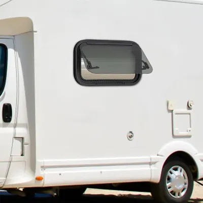 Productafbeelding van Uitzetvenster voor campers en caravans, wit/zwart, 50 x 30 cm