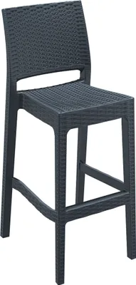 Produktbild von CLP Barhocker Jamaica UV-beständig, wetterfest dunkelgrau