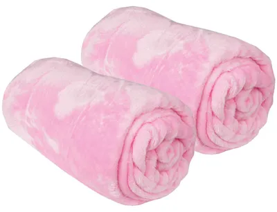 Produktbild von Kuscheldecke "Celina" im 2er Pack - hochwertige Flauschige Decke, 210 x 280 cm - Rosa