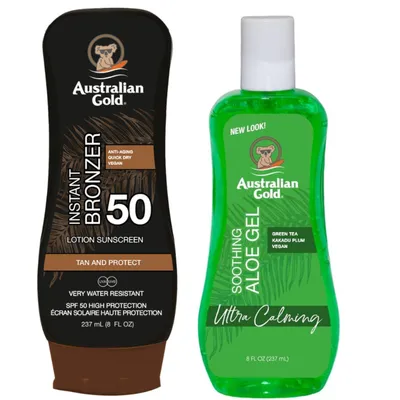 Produktbild von Australian Gold Sonnenschutzlotion SPF50 + Aloe After Sun