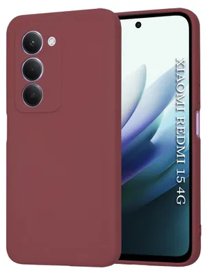Produktbild von Techsuit – SoftFlex Hülle für Xiaomi Redmi 15 4G / Redmi 15 5G – bordeauxrot
