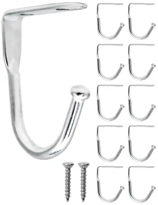 Eisenhaken 55 x 42 mm, 10 Stück, Silber, Unterbau
