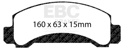 Produktbild von EBC ULTIMAX2 Bremsbelagsatz Vorne Ford 191906091H 3886184 1U2Z2V001TA