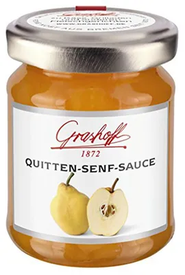 Zdjęcie produktu dla Grashoff Quince Mustard Sauce słodko-pikantna musztarda delikatesowa 125ml