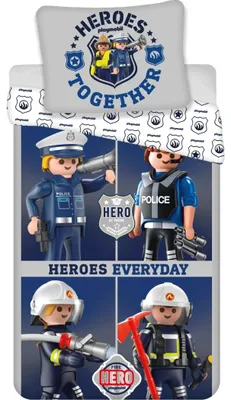 Immagine prodotto di PLAYMOBIL Design biancheria da letto in cotone, 140x200 cm & 70x90 cm