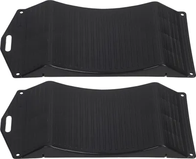 Productafbeelding van 2 stuks bandenwiggen, noodhulpmiddelen, hoogwaardige ondersteuningsblokken met hoge draagcapaciteit voor auto's, vrachtwagens, SUV's, campers, aanhangwagens. 18 stuks: 44,4 x 19,5 x 3,5 cm / 17,48 x 7,67 x 1,37 inch
