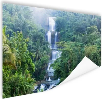 Produktbild von MuchoWow® Poster Wasserfälle in Indonesien 90x60 cm - Schlafzimmer