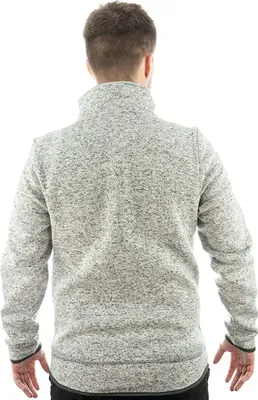 Produktbild von Jagdpullover Wanderjacke Fleecepullover Strickfleecejacke Freizeitjacke, Größe:56/2XL, Farbe:Grau