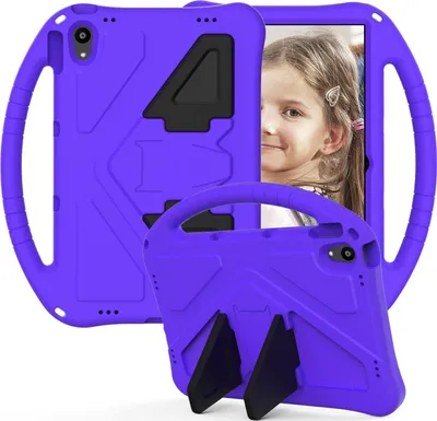 Produktbild von Mobigear AeroArmor  Lenovo Tab P11 Gen 1 Tablet Hülle für Kinder mit Tragegriff + Stifthalter - Lila