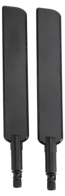 Image de Lot de 2 antennes omnidirectionnelles professionnelles à gain élevé (12 dBi) pour routeur Wi-Fi, avec interface SMA, pour la maison, l'entreprise ou le bureau