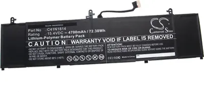 Produktbild von vhbw Akku kompatibel mit Asus UX533FD, RX533FD, RX533, UX533, U5300FD, BX533FD Notebook (4700 mAh, 15,4 V, Li-Polymer)