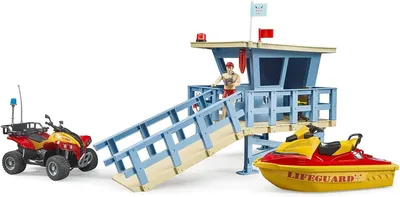 Immagine prodotto di bruder bworld Stazione di salvataggio con Quad e Personal Water Craft