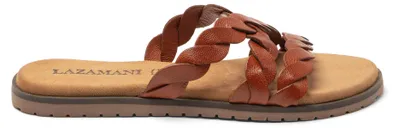 Produktbild von Lazamani Edsi Damen Leder-Pantoletten Tan Größe 36