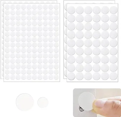 Obrázok produktu pre Biele podložky pod nábytok, samolepiace, 388 ks