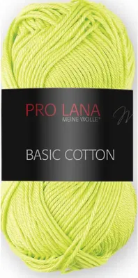 Produktbild von Pro Lana Basic Baumwolle 50g (74) hellgelb