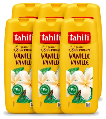 Obrázok produktu pre 6 kusov gélov na sprchovanie Tahiti, vôňa vanilky - 315 ml - výhodný balík