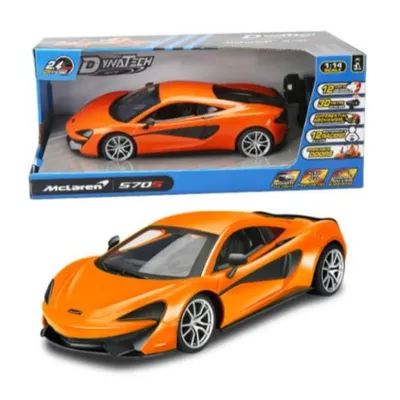 Obrázok produktu pre McLaren 570S oficiálne licencované auto na diaľkové ovládanie, 2,4 GHz diaľkové ovládanie, pre deti od 6 rokov, mierka 1:14 oranžová