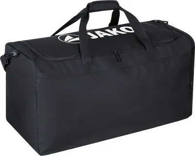 A black duffel bag with the JAKO logo on it.