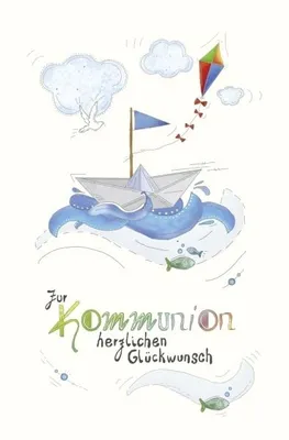 Produktbild von Kommunion - Naturkarton - Glückwunschkarte im Format 11,5 x 17