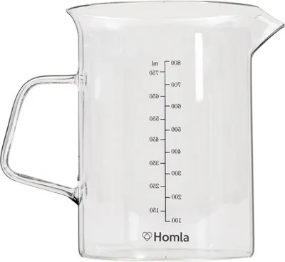 Obrázek produktu pro HOMLA MAVIS odměrka z průhledného skla 0,8 l