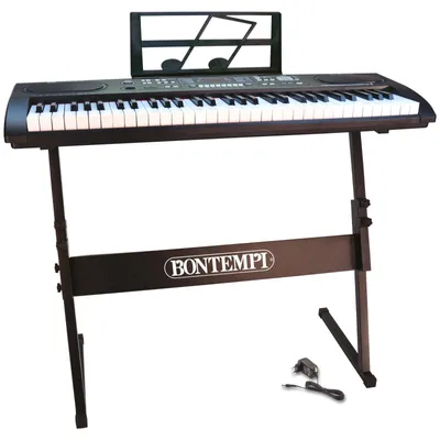 Digitales Keyboard, 61 Tasten, 200 Klänge, 200 Rhythmen, schwarz