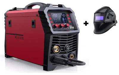 Productafbeelding van Lasmachine – 6-In-1 MIG Lasser – TIG Lasser – MMA Lasser – Spotlasser – 220V – Met Lashelm