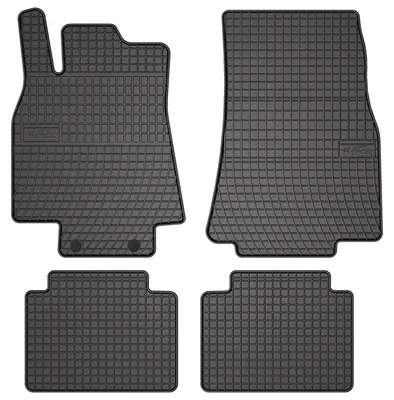 Productafbeelding van Rubberen automatten voor Mercedes B- Klasa W245 2005-2011 (hatchback) – 4-delig, zwart, op maat – Wielganizator SolidPRO