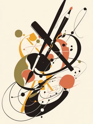 Image de Affiche 15 x 20 cm Rhapsodie abstraite