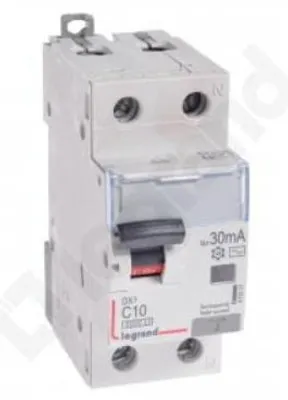 Imagen del producto de Interruptor diferencial 2P 10A C 0,03A, tipo AC, modelo P312 DX3, referencia 411011