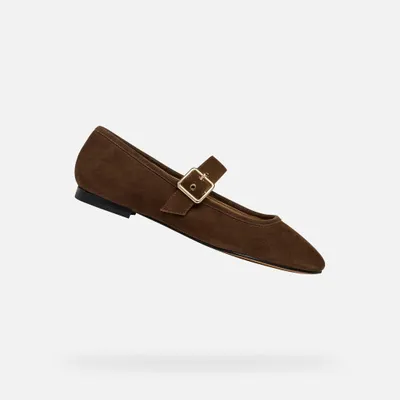 Produktbild von Geox Dunkelbraune Azlea-Ballerinas für Damen 37,5