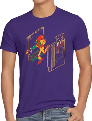 Produktbild von A.N.T. Retro Samus Herren T-Shirt classic gamer 8-Bit