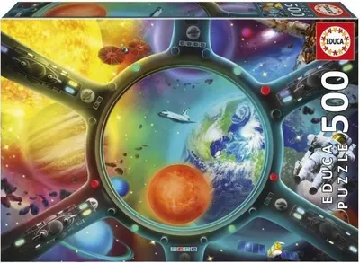 Produktbild von Puzzle, EDUCA Promenade Spatiale, 500 Teile, Wissenschaft und Weltraum Thema, 48x34 cm