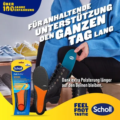 Produktbild von Scholl Einlegesohlen Komfort Gesundheit GelActiv Work Unterstützung Frauen Fußsohle