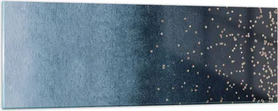 Produktbild von Bilder auf glas - Einteilig - Blau Golden Hintergrund - 90x30cm - Glasbilder - Wandbilder - Bilder - zum Aufhängen bereit - Wanddekoration aus Glas - Glas Bilder - Wandbild auf Glas - GAB90x30-5094