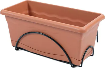 Produktbild von Jardinera con Plato Plastiken Terracota Polipropileno 50 x 20 cm