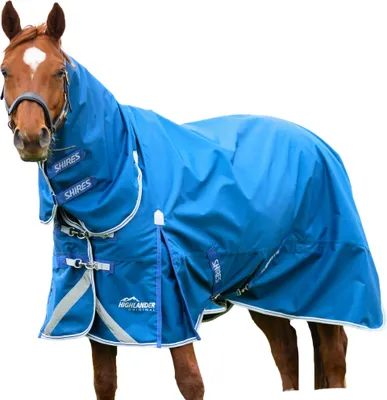 Produktbild von Shires - "Highlander Original 200" Combo-Kragen Pferdedecke ER1206 (198cm) (Blau)