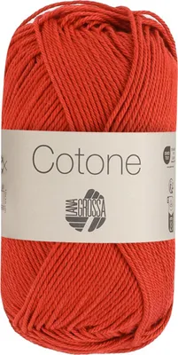 Produktbild von Lana Grossa COTONE 50 g vielseitiges Baumwoll-Basicgarn 125 m Farbe 141 - Leuchtendrot