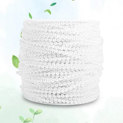 Produktbild von Perlengirlande ABS 3 mm 50 m elfenbeinfarben für Deko & Basteln