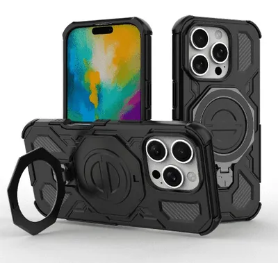 Obrázek produktu pro Techsuit – Carbon Shield PRO ochranné pouzdro pro iPhone 16 Pro – černé
