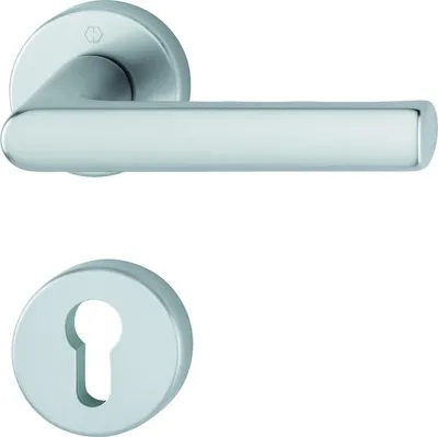 Produktbild von Rosettengarnitur Hamburg 1700 / 42KB/42KBS Aluminium F1 rund PZ DIN links / rechts D/D